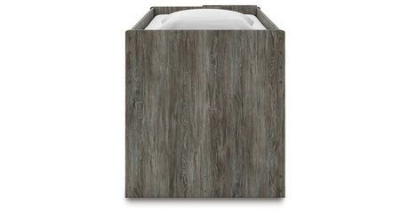 Frandern Gray Twin Loft Bed with Bookcase Storage from Ashley - Luna Furniture