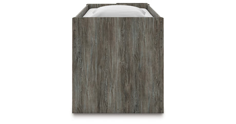 Frandern Gray Twin Loft Bed with Drawer Storage from Ashley - Luna Furniture