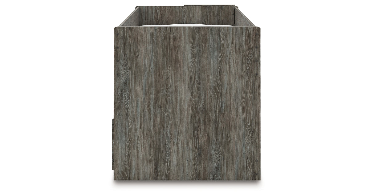 Frandern Gray Twin over Twin Loft Bed from Ashley Furniture - Luna Furniture