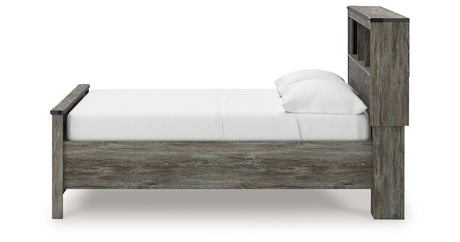 Frandern Full Bookcase Panel Bed with Storage, Dresser, Mirror and Chest from Ashley - Luna Furniture