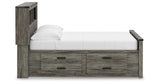 Frandern Full Bookcase Panel Bed with Storage, Dresser, Mirror and Chest from Ashley - Luna Furniture