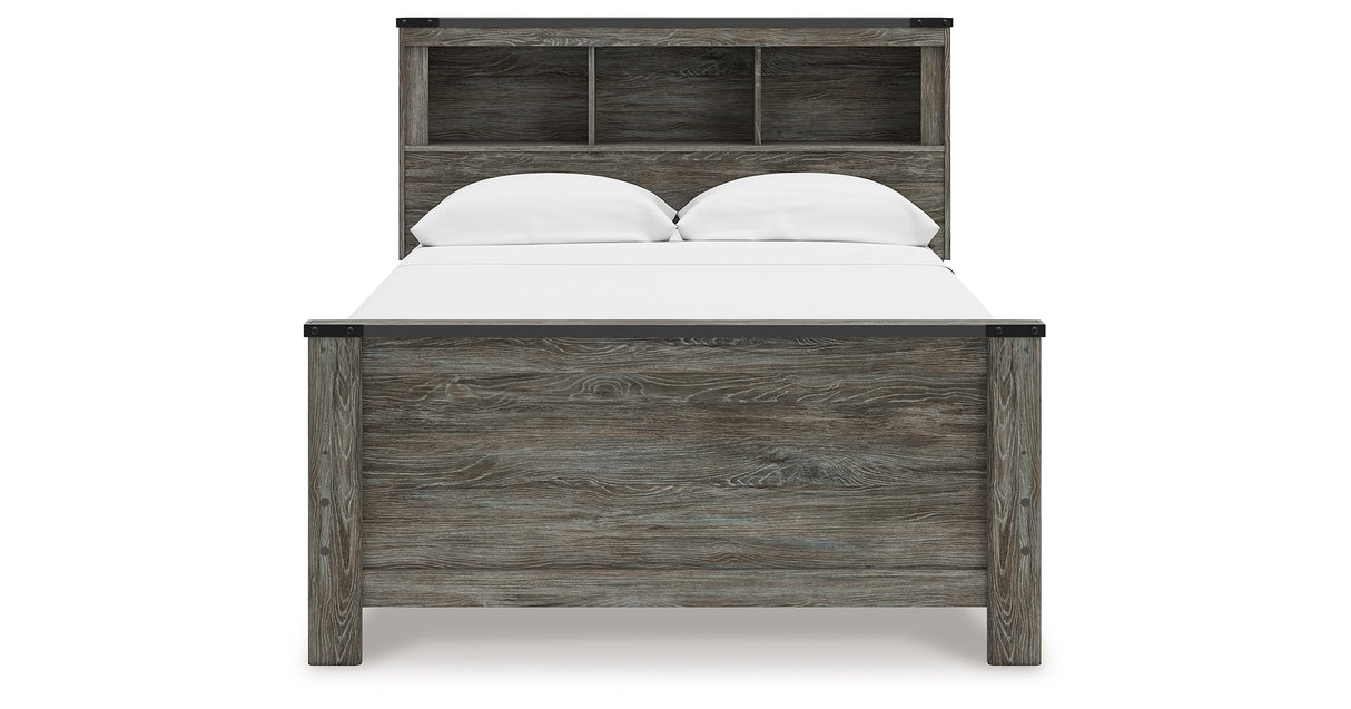 Frandern Full Bookcase Bed, Dresser and Mirror from Ashley - Luna Furniture