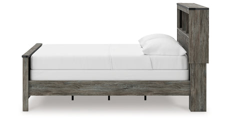 Frandern Gray Full Bookcase Panel Bed from Ashley - Luna Furniture