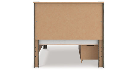 Frandern Gray Full Storage Platform Bed with 2 Drawers from Ashley Furniture - Luna Furniture