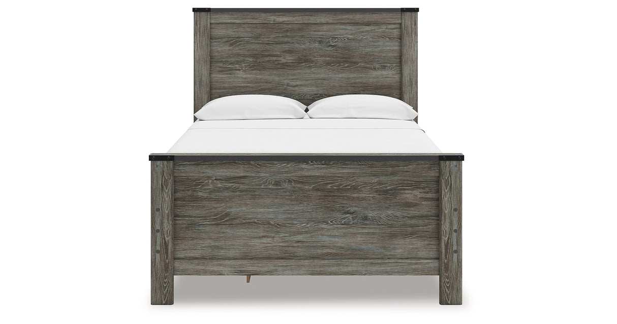 Frandern Gray Full Storage Platform Bed with 2 Drawers from Ashley Furniture - Luna Furniture