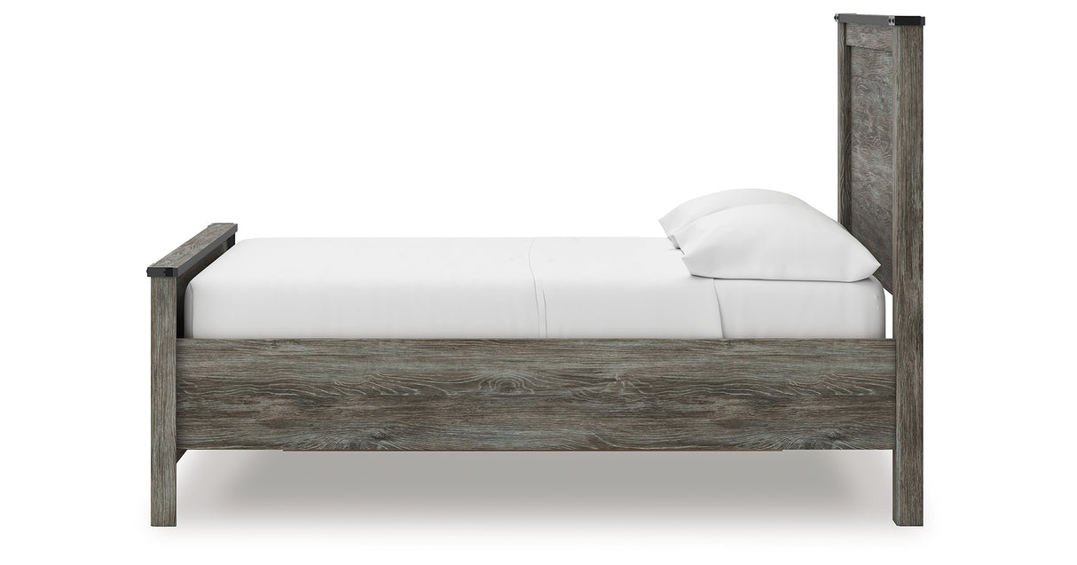 Frandern Gray Full Storage Platform Bed with 2 Drawers from Ashley Furniture - Luna Furniture