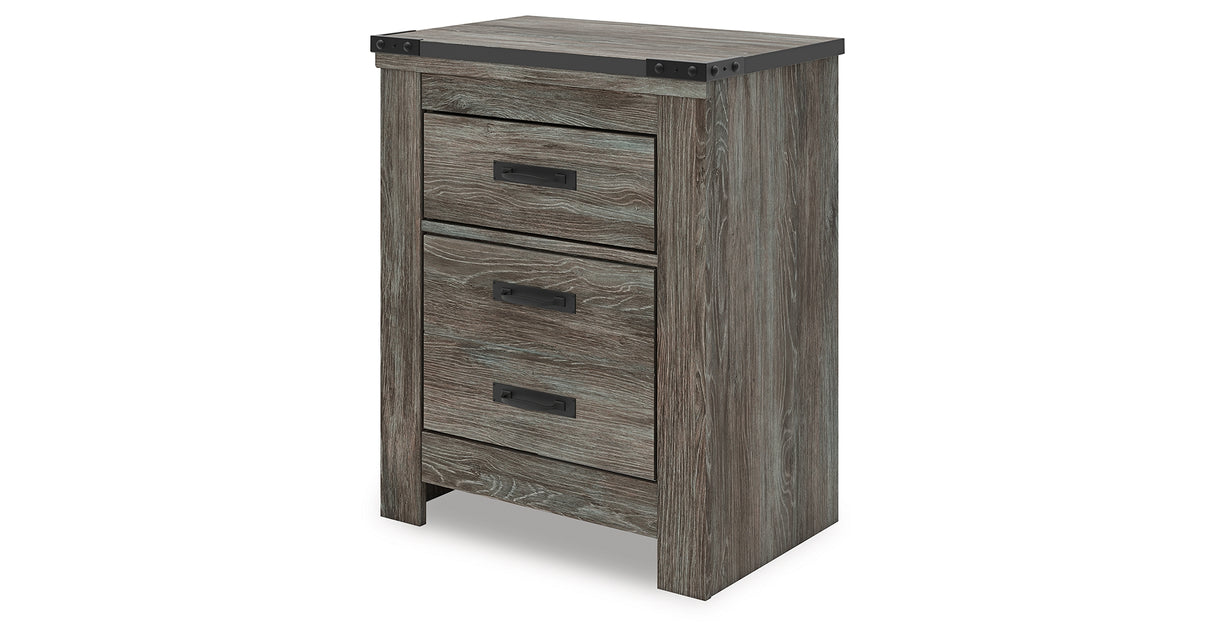 Frandern Gray Nightstand from Ashley Furniture - Luna Furniture