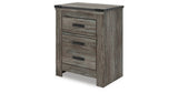 Frandern Gray Nightstand from Ashley Furniture - Luna Furniture