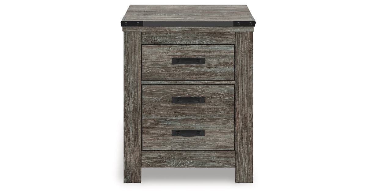 Frandern Gray Nightstand from Ashley Furniture - Luna Furniture