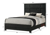 Cadence Black King Bed from Crown Mark - Luna Furniture