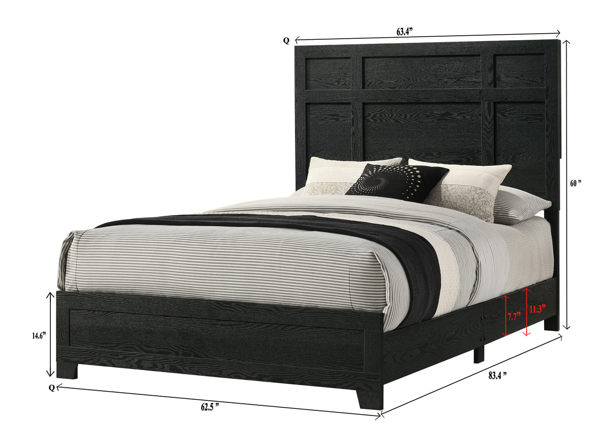 Cadence Black Queen Bed from Crown Mark - Luna Furniture