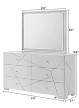 Ayla White Dresser from Crown Mark - Luna Furniture