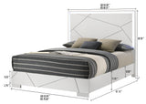 Ayla White Queen Panel Bed from Crown Mark - Luna Furniture