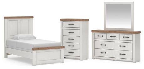 Savonport in White/Brown from Ashley - Luna Furniture