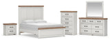 Savonport in White/Brown from Ashley - Luna Furniture