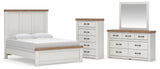 Savonport in White/Brown from Ashley - Luna Furniture