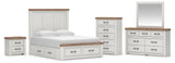 Savonport in White/Brown from Ashley - Luna Furniture