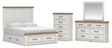 Savonport in White/Brown from Ashley - Luna Furniture