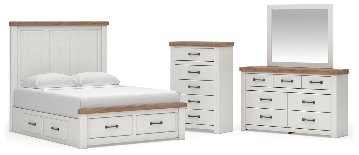 Savonport in White/Brown from Ashley - Luna Furniture