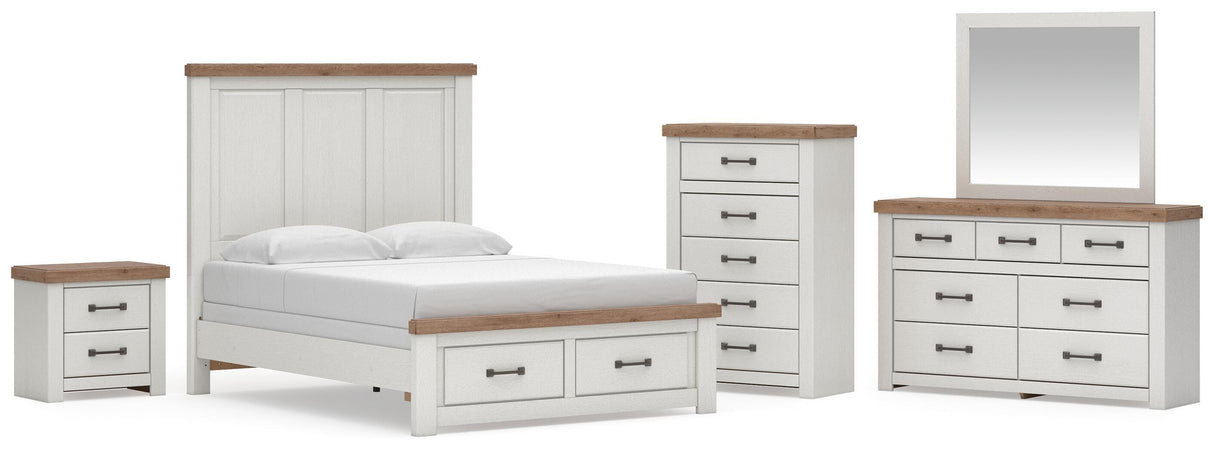 Savonport in White/Brown from Ashley - Luna Furniture