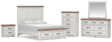 Savonport in White/Brown from Ashley - Luna Furniture