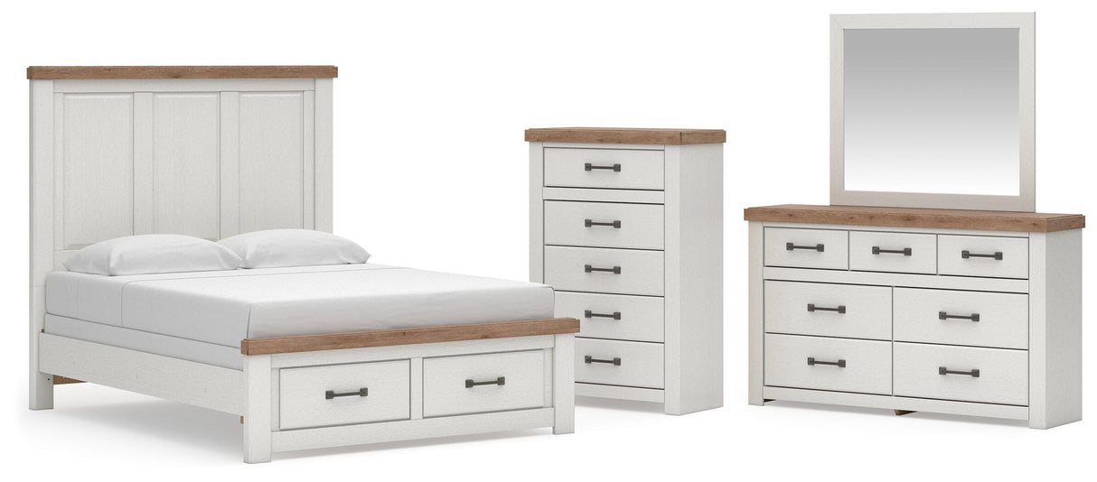 Savonport in White/Brown from Ashley - Luna Furniture