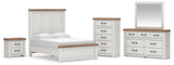 Savonport in White/Brown from Ashley - Luna Furniture