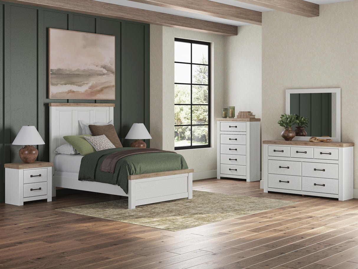 Savonport in White/Brown from Ashley - Luna Furniture