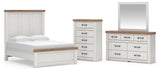 Savonport in White/Brown from Ashley - Luna Furniture