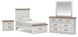 Savonport in White/Brown from Ashley - Luna Furniture