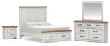 Savonport in White/Brown from Ashley - Luna Furniture