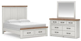 Savonport in White/Brown from Ashley - Luna Furniture