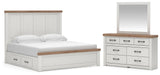 Savonport in White/Brown from Ashley - Luna Furniture