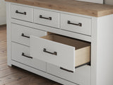 Savonport in White/Brown from Ashley - Luna Furniture