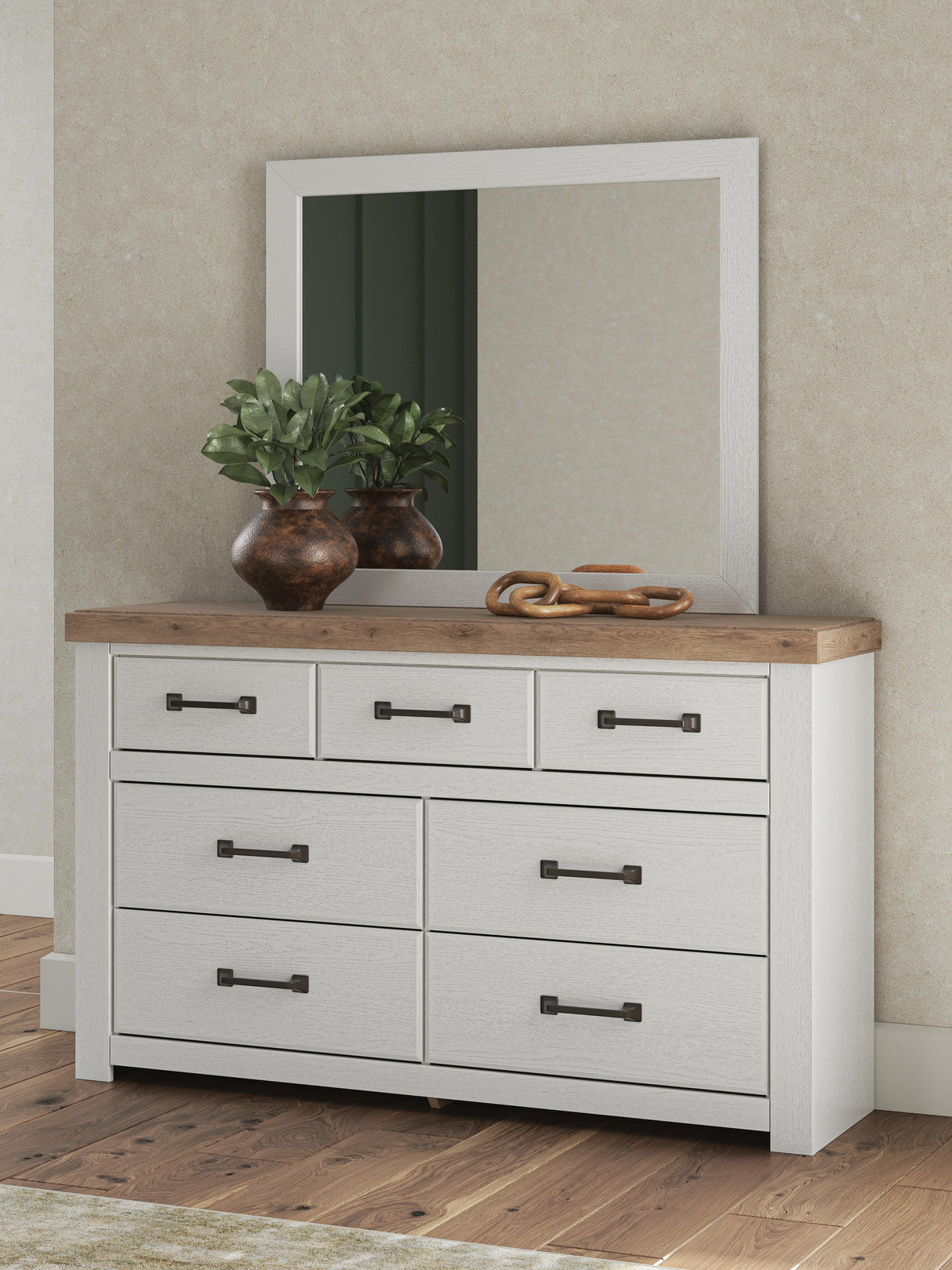 Savonport in White/Brown from Ashley - Luna Furniture