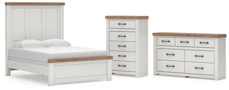 Savonport in White/Brown from Ashley - Luna Furniture