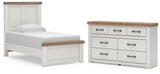 Savonport in White/Brown from Ashley - Luna Furniture