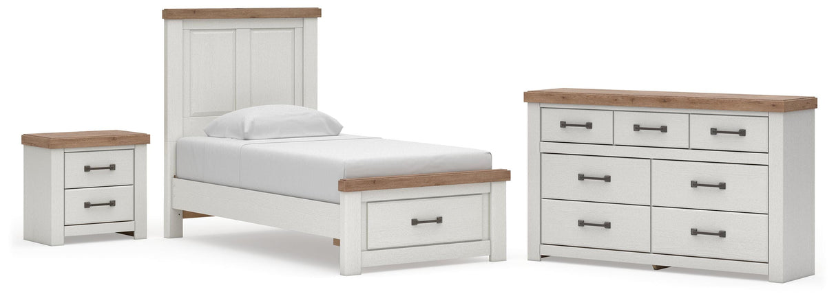Savonport in White/Brown from Ashley - Luna Furniture