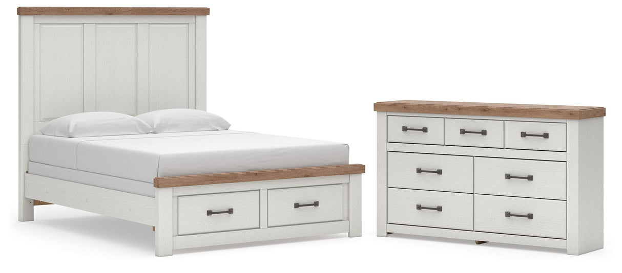 Savonport in White/Brown from Ashley - Luna Furniture