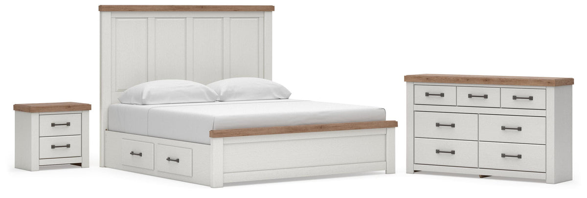 Savonport in White/Brown from Ashley - Luna Furniture
