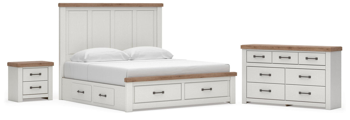 Savonport in White/Brown from Ashley - Luna Furniture