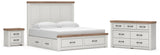 Savonport in White/Brown from Ashley - Luna Furniture