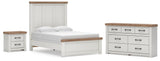 Savonport in White/Brown from Ashley - Luna Furniture