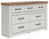 Savonport in White/Brown from Ashley - Luna Furniture