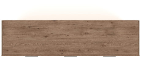 Savonport White/Brown King Storage Bed, Dresser and Nightstand from Ashley - Luna Furniture