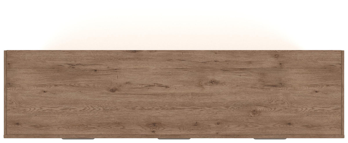 Savonport White/Brown King Panel Bed, Dresser from Ashley - Luna Furniture