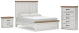 Savonport in White/Brown from Ashley - Luna Furniture