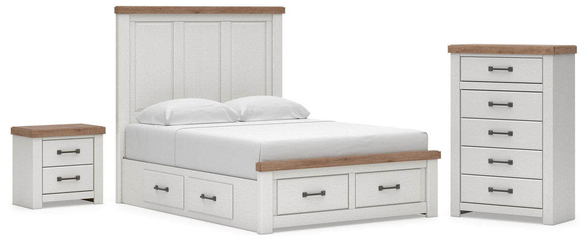 Savonport in White/Brown from Ashley - Luna Furniture