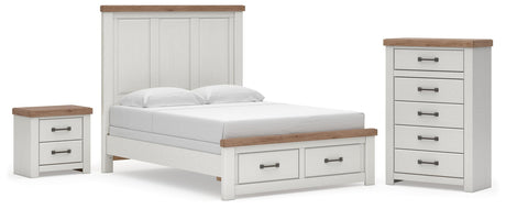 Savonport in White/Brown from Ashley - Luna Furniture