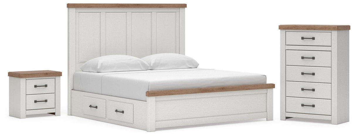 Savonport in White/Brown from Ashley - Luna Furniture